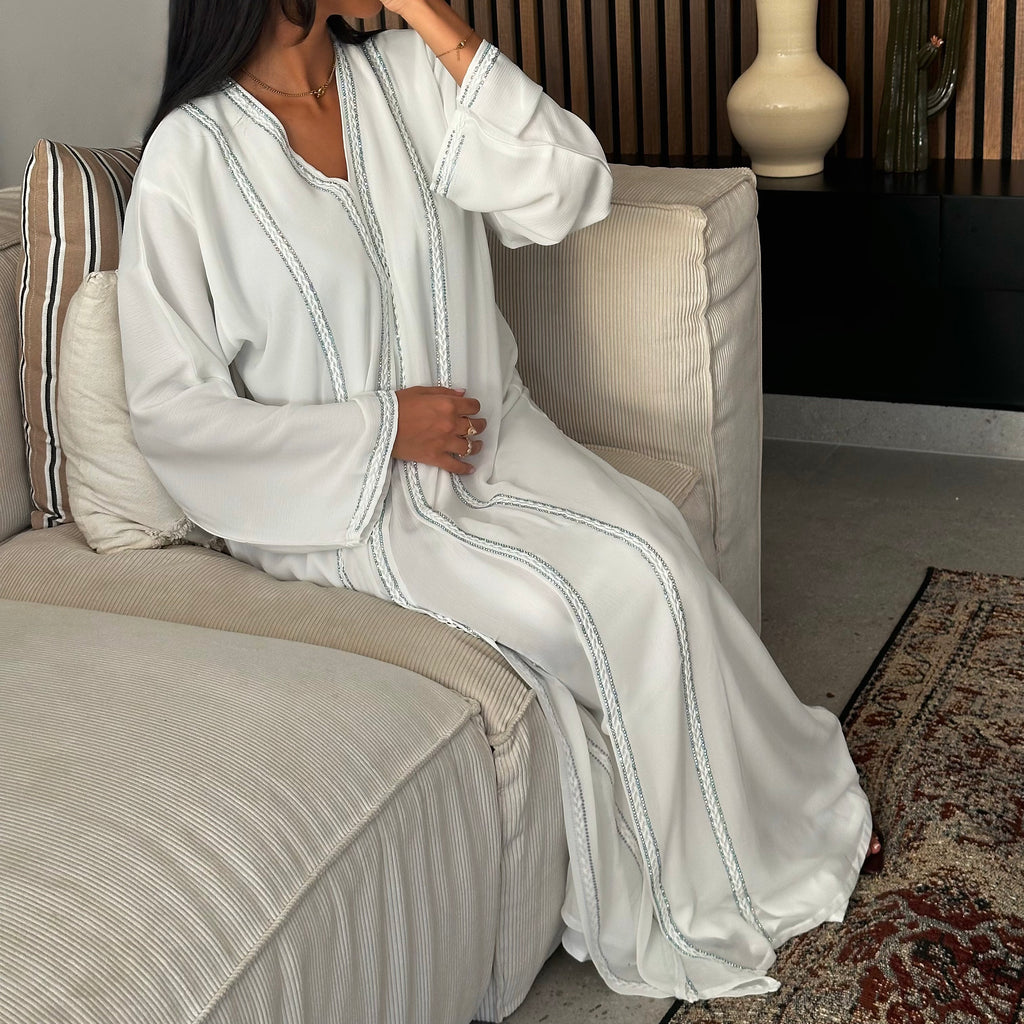 AREEJI WHITE ABAYA