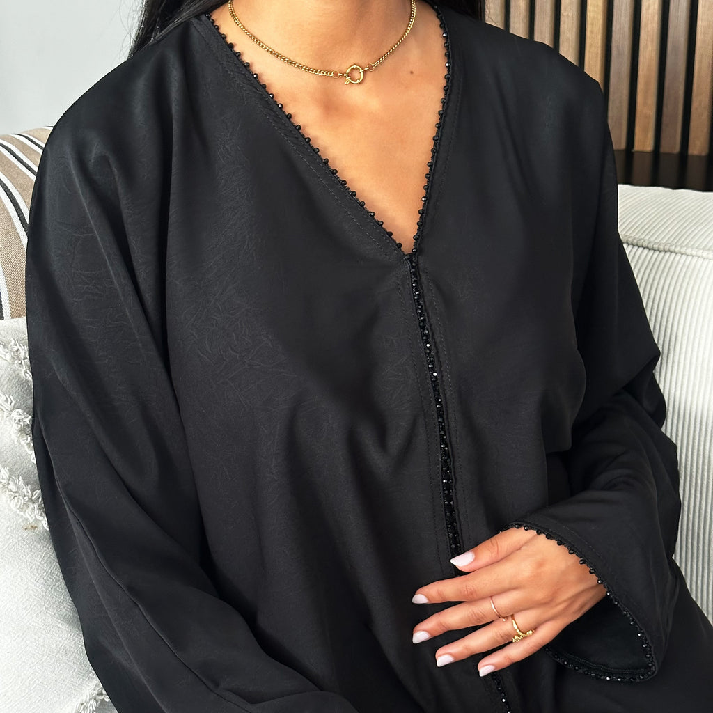 CRINKLE & PEARL ABAYA